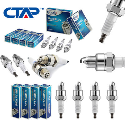 E6TC E Series Auto Spark Plug with 12.7 mm Reach 20.8 mm Hex and Heat Range 6 for BP6HS BR6HS BR7HS10